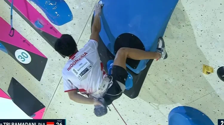 Indonesia’s Putra Tri Ramadani Finishes Fourth at World Climbing Innsbruck