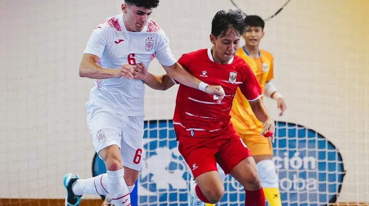 Indonesia U-17 Futsal Team Falls to Spain in VI Nations Tournament
