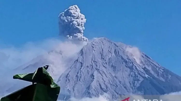 Mount Semeru Erupts Five Times, Sends Ash 1.2 Kilometers High