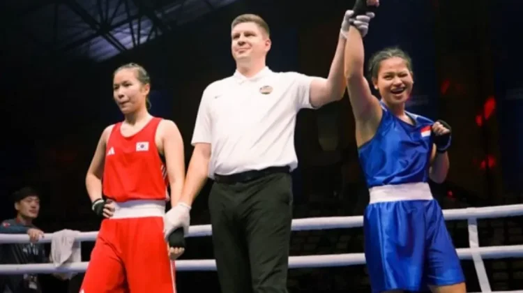Indonesia's Dira Atika Reached Asian Boxing U19 & U23 Semifinal