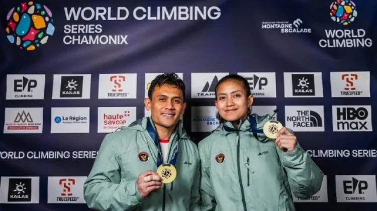 Indonesia Claims Two Golds at World Climbing Series Chamonix