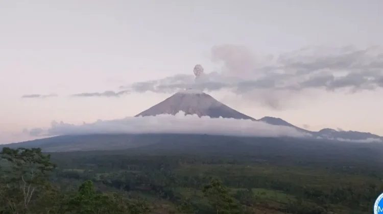 Mount Semeru Erupts Twice as Alert Status Remains in Effect