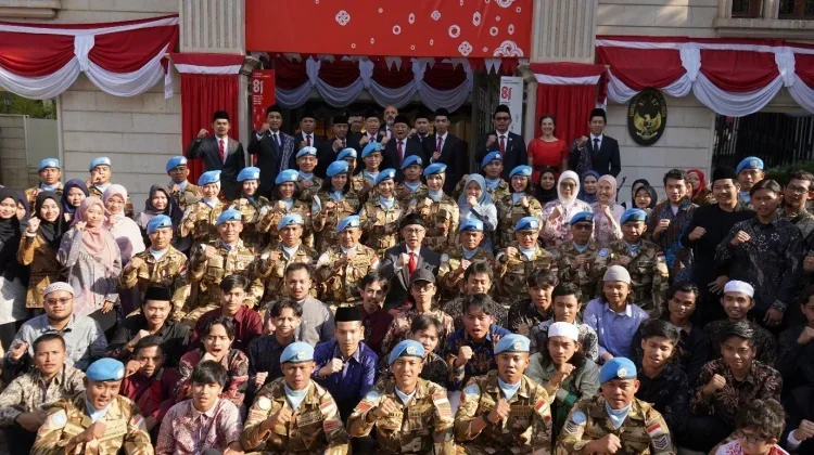 Indonesians in Beirut Celebrate 81st Independence Day with Garuda Contingent