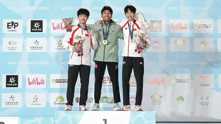 Indonesia Wins Two Golds at Guiyang World Climbing Series
