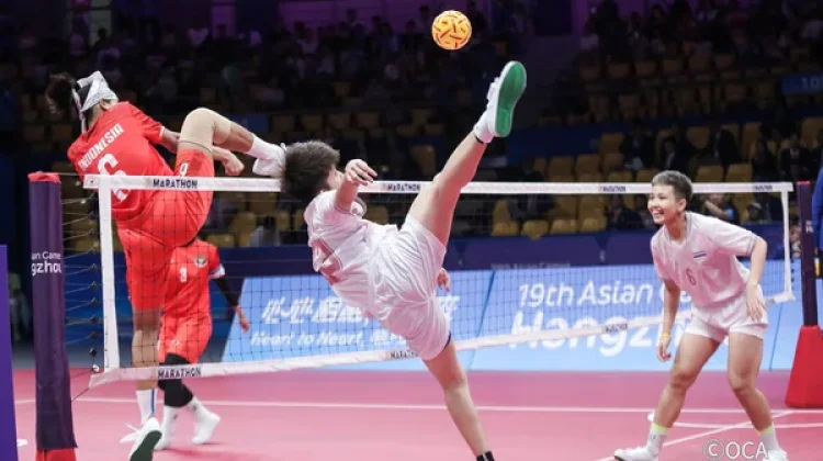 Indonesia Sweep Laos 3-0 in Asian Games Sepak Takraw Opener