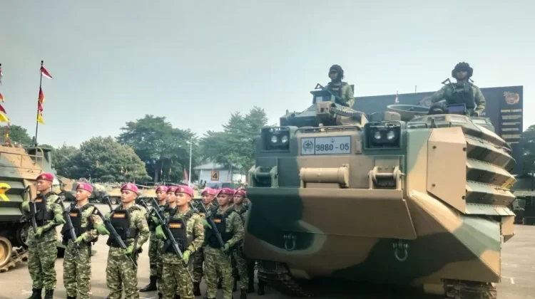 Indonesian Marines Strengthen Maritime Defense with New AAV7 M35 Combat Vehicles