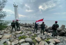 Indonesian Marines Patrol Strategic Border Island Near Singapore