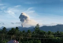 Mount Dukono Erupts 76 Times Within One Day