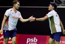 Fajar/Fikri Defeat Danish Pair to Reach Singapore Open Quarterfinals
