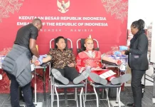 Indonesia Marks Independence Day in Namibia With Blood Donation Drive
