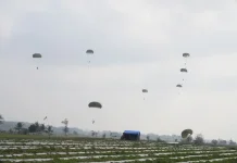 Super Garuda Shield 2026 Showcases Multinational Airborne Precision in Baturaja