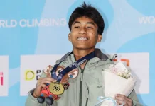 (link?) Indonesia’s Climber Wins Gold in Guiyang Speed Climbing