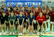 Indonesian Badminton Team Spars with Japanese Club for Asian Games
