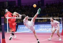 Indonesia Sweep Laos 3-0 in Asian Games Sepak Takraw Opener