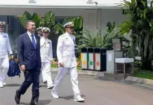 Indonesia Receives Italian Warship Renamed KRI Sriwijaya-100 in Jakarta