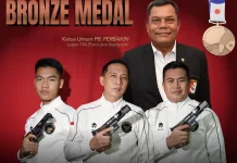 Indonesia Adds Shooting Bronze to Asian Games Medal Tally