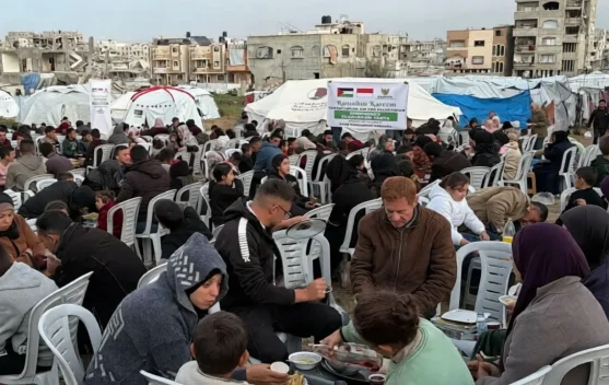 Indonesian Solidarity Brings Warm Meals to Gaza During Ramadan