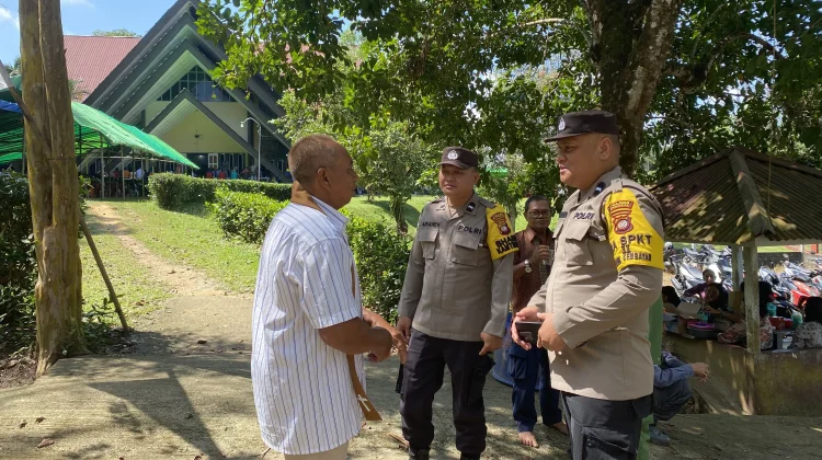 Polsek Kembayan Pastikan Ibadah Minggu Berjalan Aman