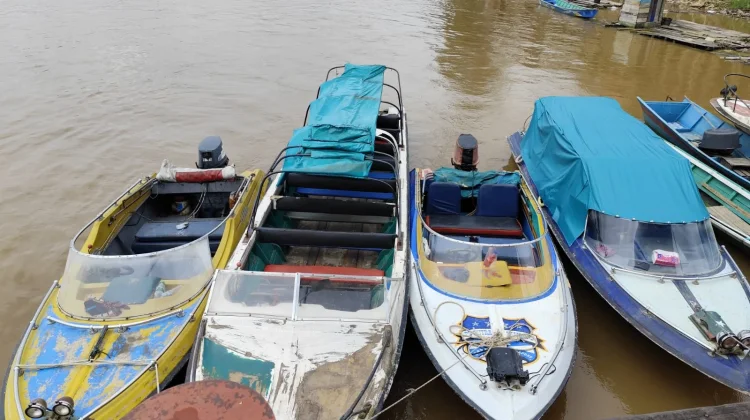 Arus Mudik di Dermaga PT Erna Sanggau Sepi