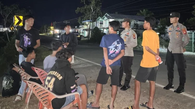 Patroli Cipkon Ramadan, Polisi Jaga Kondusivitas Balai Karangan