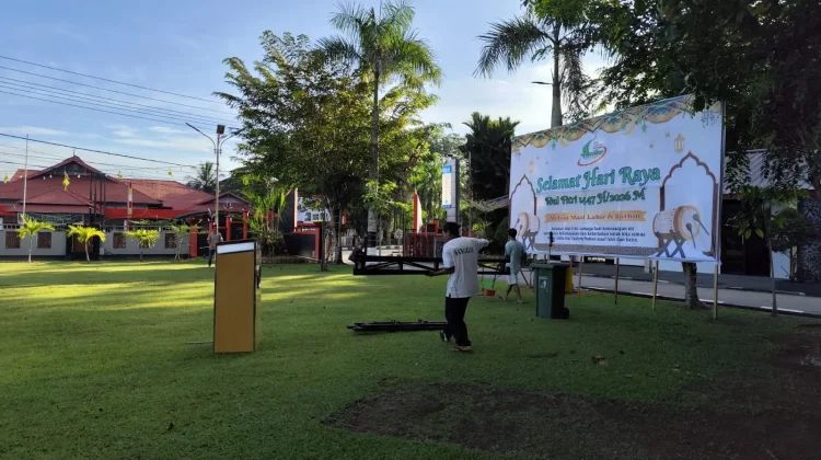 Persiapan Salat Idulfitri di Sanggau Hampir Rampung