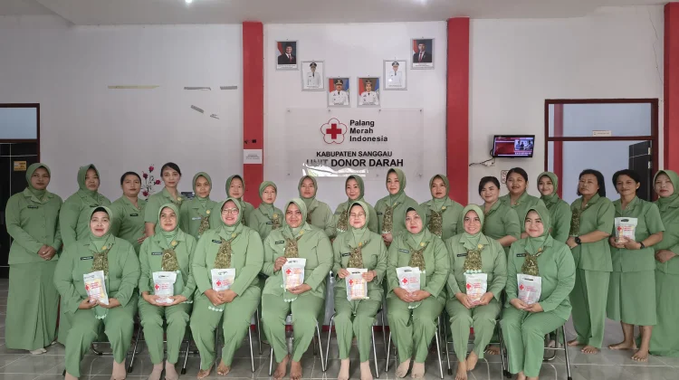 Persit Kodim Sanggau Gelar Donor Darah