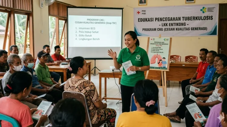 LKK Entikong Gencarkan Edukasi Cegah Tuberkulosis Melalui Program CKG