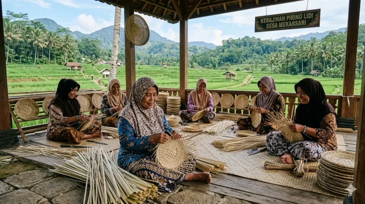 Peminat Piring Lidi di Sanggau Terus Meningkat