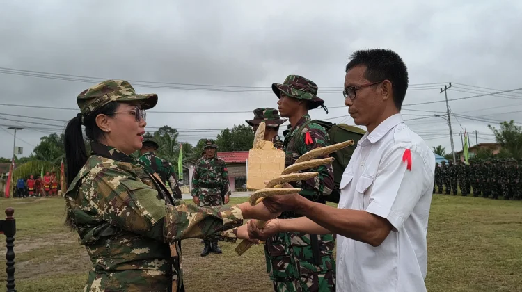 Wabup Sanggau Tekankan Kualitas Pembangunan TMMD ke-128