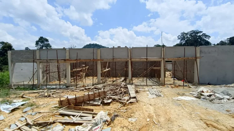 Pembangunan Gedung KDMP Lubuk Sabuk Capai 30 Persen