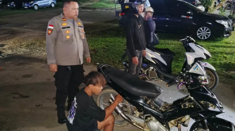 Polsek Kembayan Tertibkan 15 Motor Berknalpot Brong