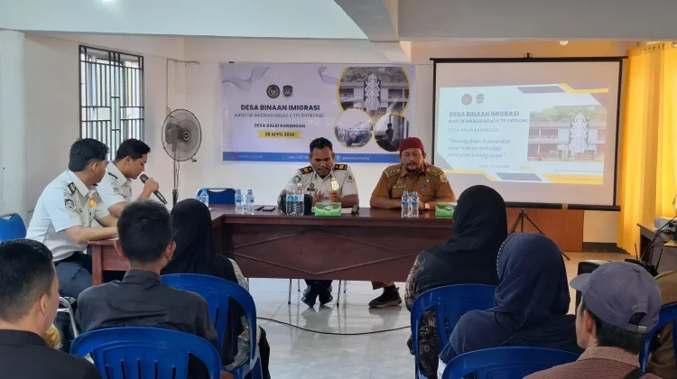 Imigrasi Entikong Perkuat Pencegahan TPPO Melalui Desa Binaan