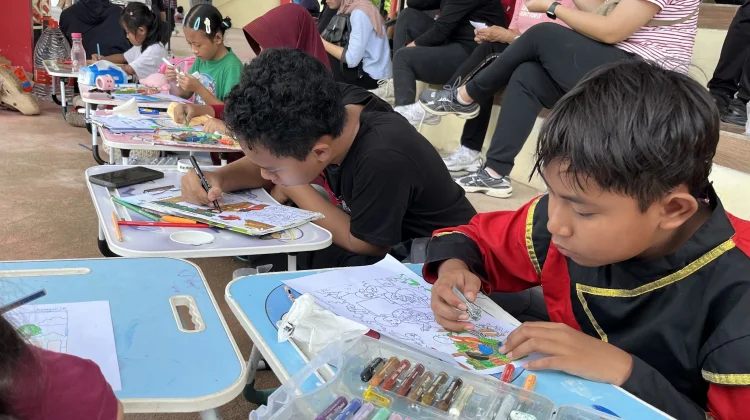 Lomba Mewarnai Meriahkan Hardiknas di Samer Weekend