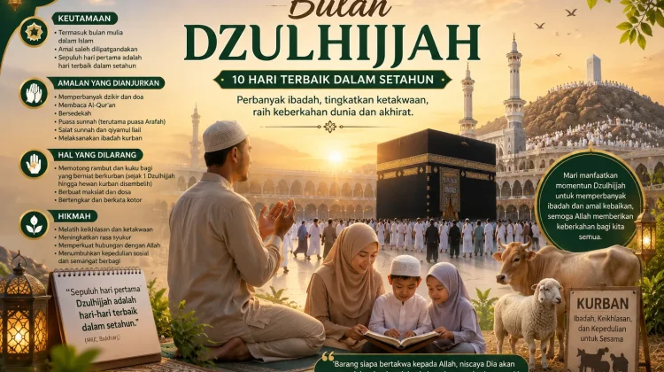 Keutamaan Bulan Dzulhijjah Momentum Tingkatkan Amal Ibadah