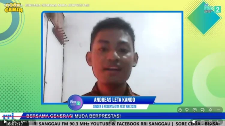 Andreas Perwakilan Gita Fest RRI Entikong 2026