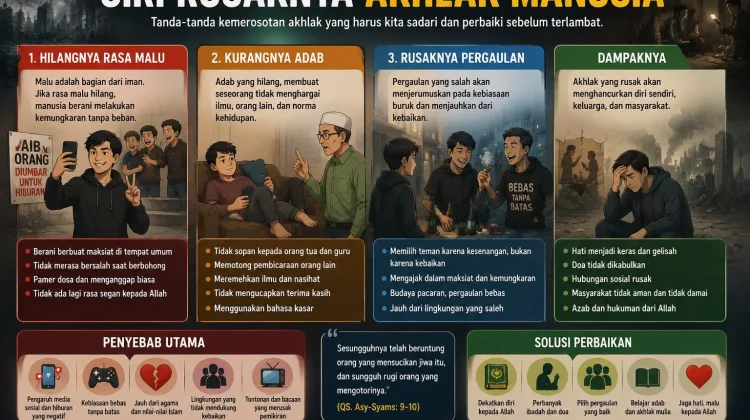 Hilangnya Adab Jadi Tanda Rusaknya Akhlak Manusia