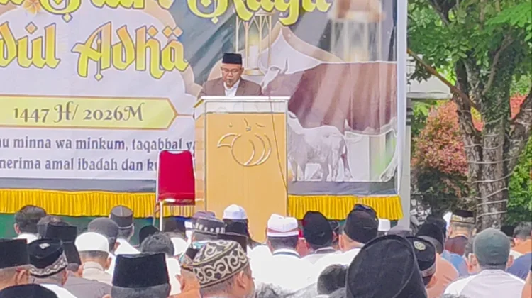 Salat Ied di Sanggau, Khatib Ajak Teladani Nabi Ibrahim