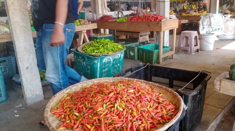 Harga Cabai Pasar Jarai Sanggau Tembus Seratus Ribu
