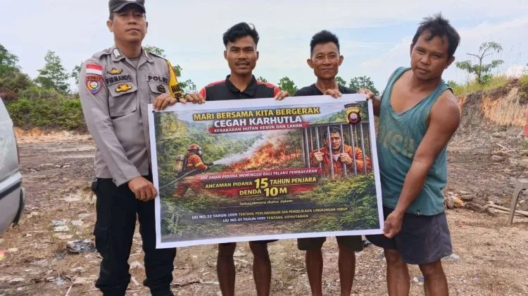Polsek Sekayam Perkuat Edukasi Warga Cegah Karhutla