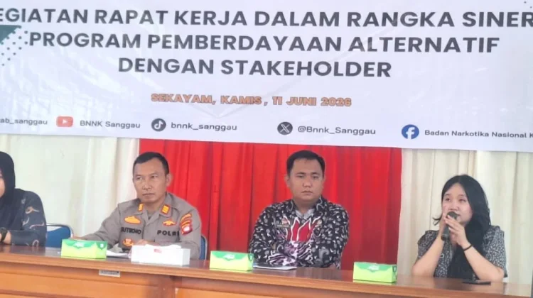 Desa Bungkang Jadi Fokus Program Pemberdayaan BNNK Sanggau