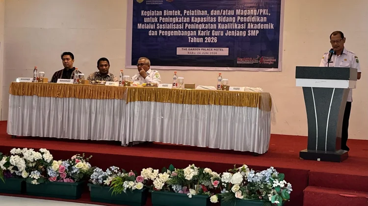 Disdikbud Sanggau Tingkatkan Kualifikasi dan Karir Guru SMP