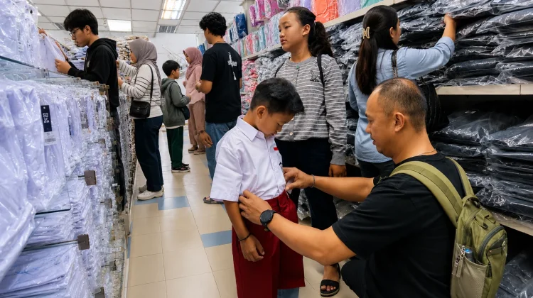 Orangtua di Perbatasan Mulai Berburu Perlengkapan Sekolah