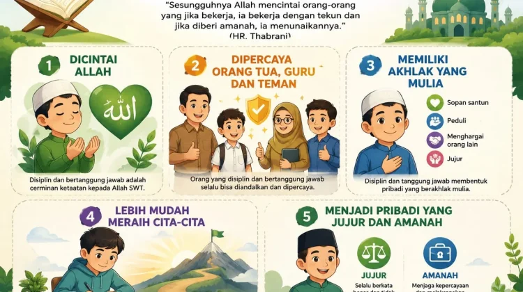 Disiplin dan Tanggung Jawab Bentuk Pribadi Mulia Berprestasi Sejati