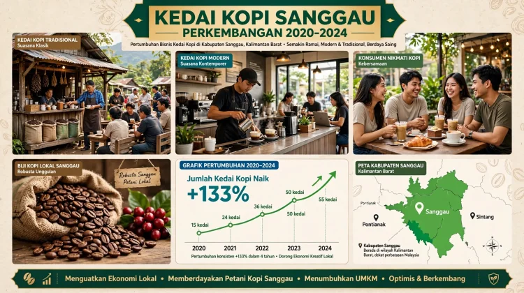 Bisnis Kedai Kopi di Sanggau Terus Tumbuh Seiring Tren Nongkrong Masyarakat