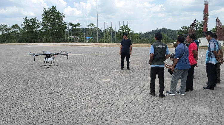 Brigade Pangan Kapuas Apresiasi Bantuan Drone Kementerian Pertanian
