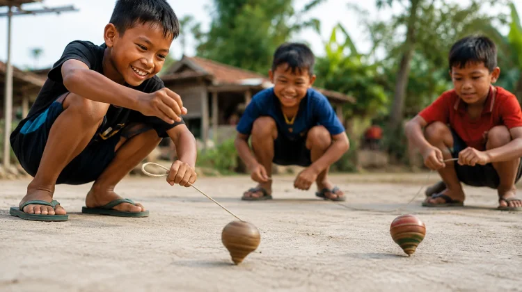 Permainan Gasing Tradisional Perlu Dilestarikan Generasi Muda Indonesia