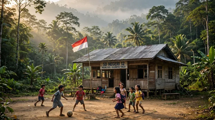 Tinggalkan Jambi, Guru Ini Mengabdi di Pedalaman Sanggau