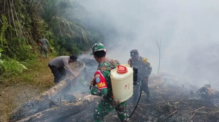 Respons Cepat Hotspot, TNI-Polri Tangani Karhutla di Tayan Hulu
