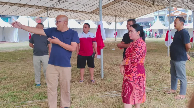 Wabup Sanggau Tinjau Persiapan Pameran Sabang Merah