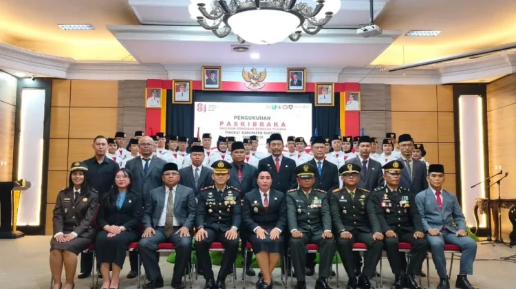 Paskibraka Sanggau Resmi Dikukuhkan, Siap Kibarkan Merah Putih